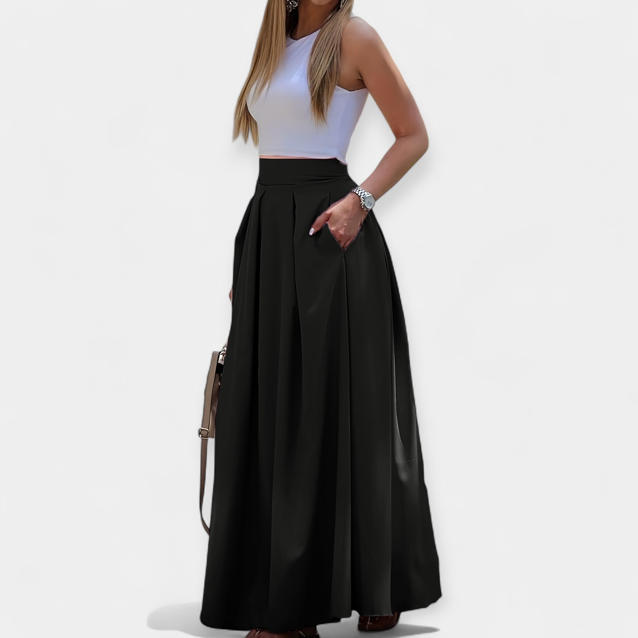 Rafaela midi szoknya közelről