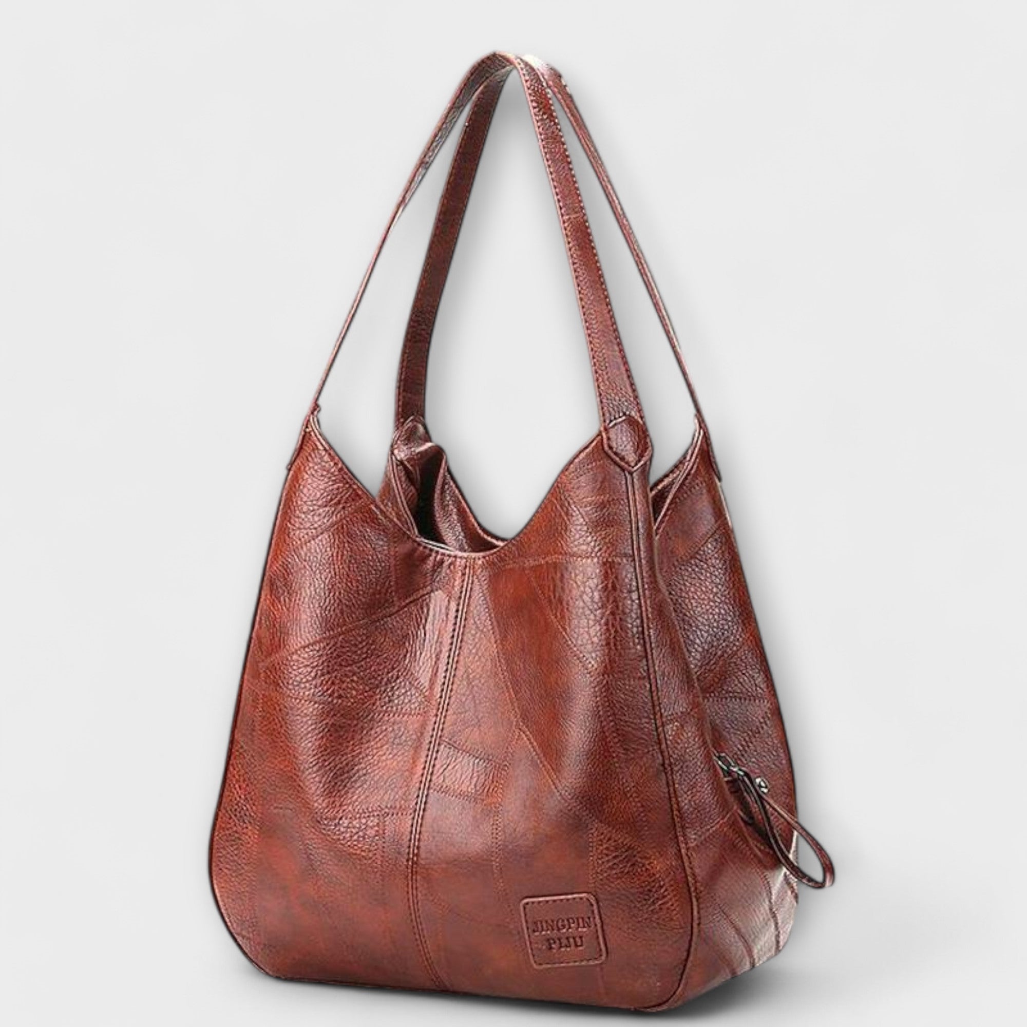 Réka vintage bőr táska – elölnézet