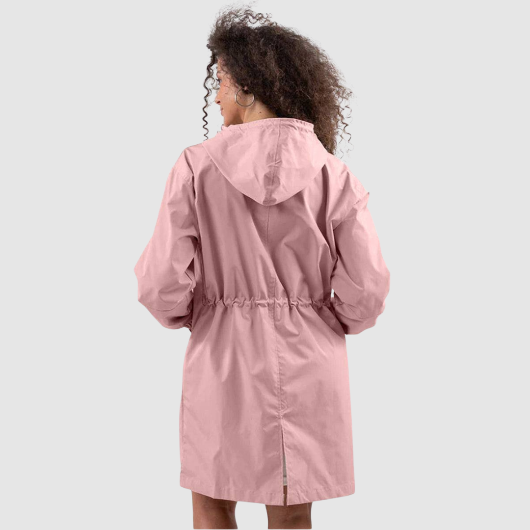Jázmin oversize vízálló dzseki – viselet közben 2