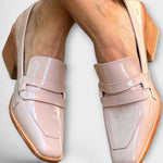 Lenke fényes loafer – elölnézet