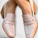 Lenke fényes loafer – elölnézet
