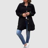 Izabella – Klasszikus oversize kabát gombokkal