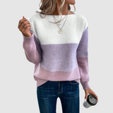 Loránta pulóver viselet közben