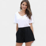 Kökény szatén short közelről
