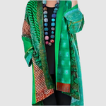 Bözsi patchwork mintás kardigán – teljes megjelenés