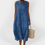 Telkibánya – Elegáns ujjatlan pamutruha zsebekkel 5