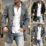 Levente elegáns hosszú kabát – viselet közben