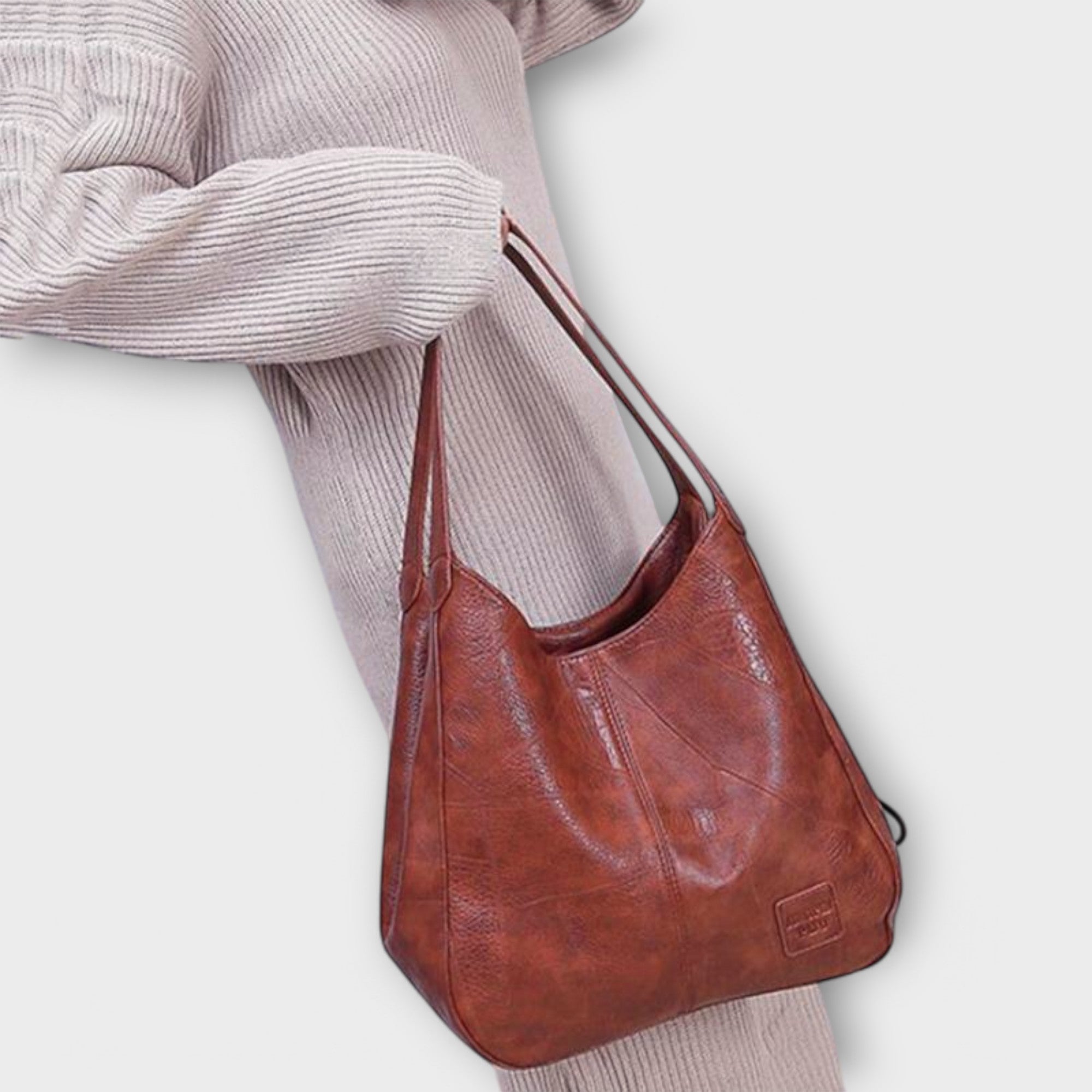 Réka vintage bőr táska – részletfotó