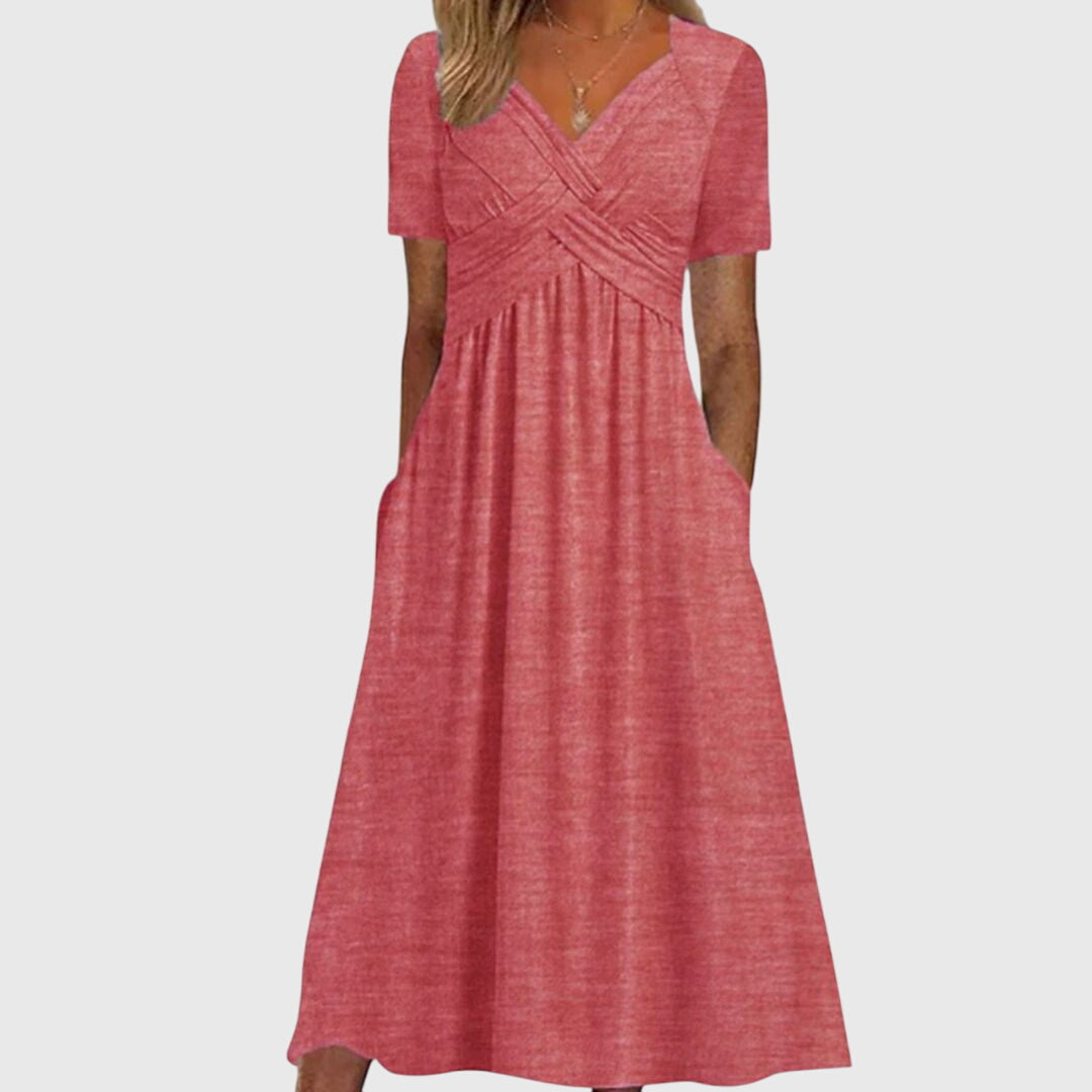 Mogyoróska – Alakot kiemelő, elegáns ruha 4