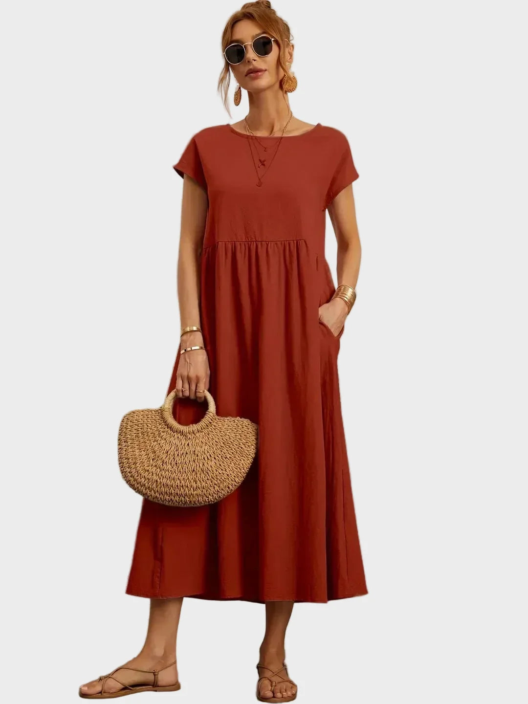 Csernely – Midi ruha elegáns stílusban 10