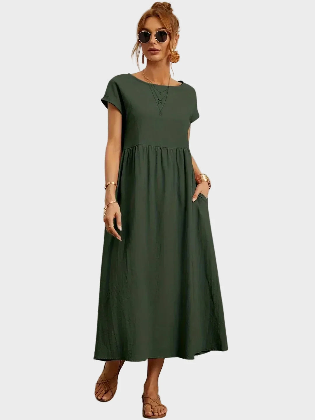 Csernely – Midi ruha elegáns stílusban 16