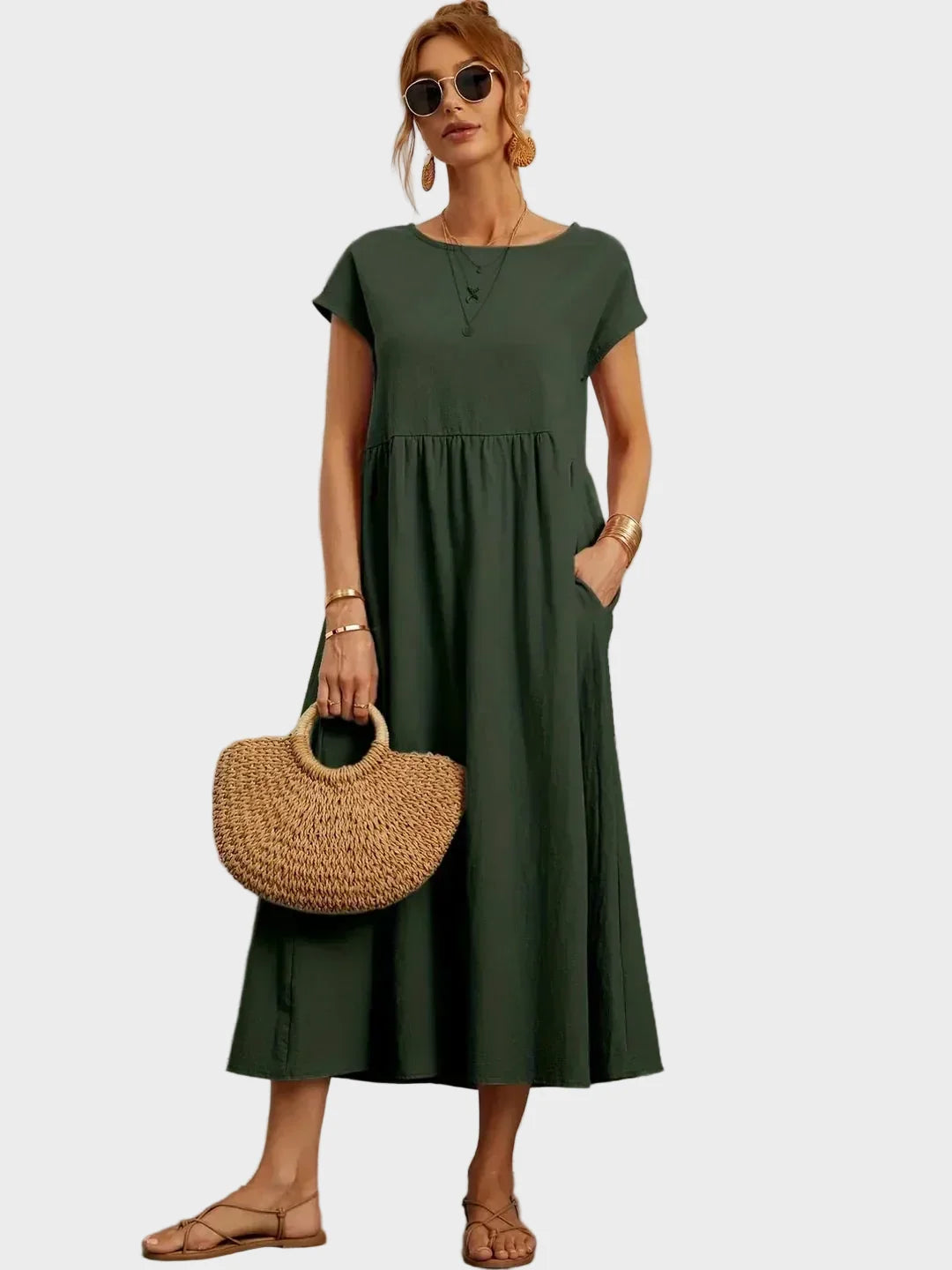 Csernely – Midi ruha elegáns stílusban 3