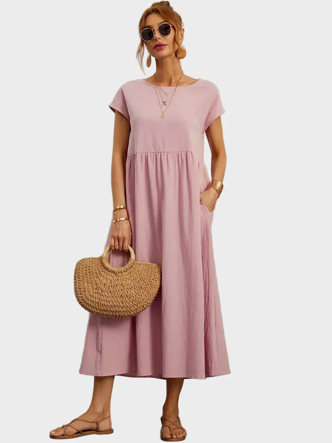 Csernely – Midi ruha elegáns stílusban 9