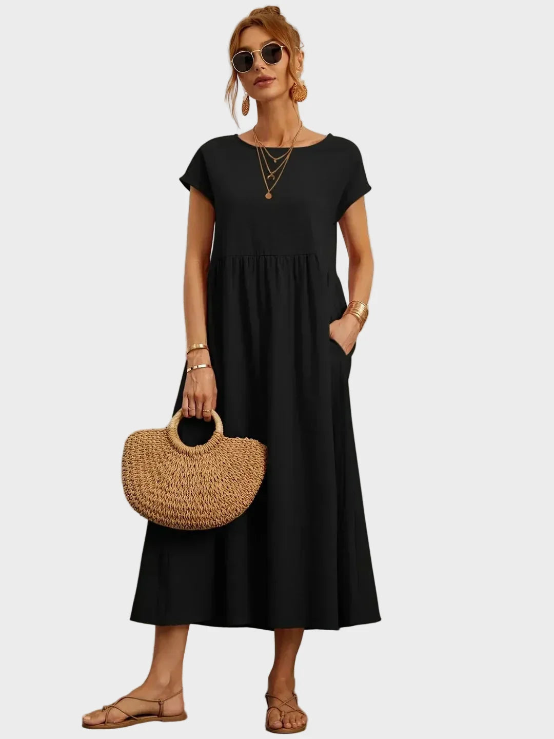 Csernely – Midi ruha elegáns stílusban 4