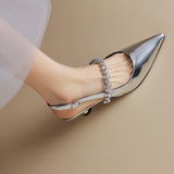 Kisbárkány slingback cipő – elölnézet | ADÉL Budapest
