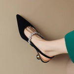 Kisbárkány slingback cipő – közelről | ADÉL Budapest