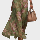 Mezőkövesd halter maxi ruha – teljes megjelenés