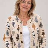 Zebegény – Macskamintás kardigán