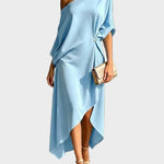 Tiszavasvári egy vállas aszimmetrikus ruha