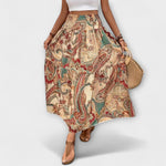 Zoé mintás szoknya – viselet közben